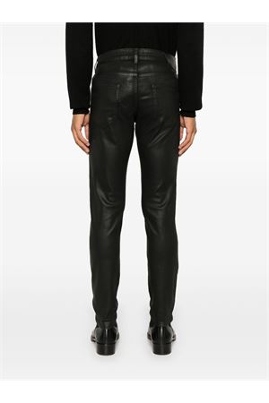 Black denim coated jeans SALVATORE SANTORO | SKINNYD329SPALMBLACK